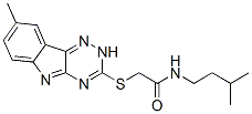 (9ci)-n-(3-甲基丁基)-2-[(8-甲基-2H-1,2,4-噻嗪并[5,6-b]吲哚-3-基)硫代]-乙酰胺结构式_603946-35-6结构式
