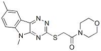 (9ci)-4-[[(5,8-二甲基-5H-1,2,4-噻嗪并[5,6-b]吲哚-3-基)硫代]乙酰基]-吗啉结构式_603946-38-9结构式