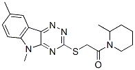 (9ci)-1-[[(5,8-二甲基-5H-1,2,4-噻嗪并[5,6-b]吲哚-3-基)硫代]乙酰基]-2-甲基-哌啶结构式_603946-48-1结构式