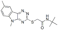 (9ci)-n-(1,1-二甲基乙基)-2-[(5,8-二甲基-5H-1,2,4-噻嗪并[5,6-b]吲哚-3-基)硫代]-乙酰胺结构式_603946-55-0结构式