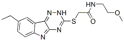 (9ci)-2-[(8-乙基-2H-1,2,4-噻嗪并[5,6-b]吲哚-3-基)硫代]-n-(2-甲氧基乙基)-乙酰胺结构式_603946-58-3结构式