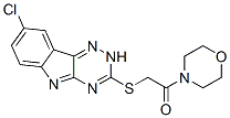 (9ci)-4-[[(8-氯-2H-1,2,4-噻嗪并[5,6-b]吲哚-3-基)硫代]乙酰基]-吗啉结构式_603946-85-6结构式