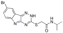 (9ci)-2-[(8-溴-2H-1,2,4-噻嗪并[5,6-b]吲哚-3-基)硫代]-n-(1-甲基乙基)-乙酰胺结构式_603946-96-9结构式