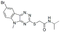 (9ci)-2-[(8-溴-5-甲基-5H-1,2,4-噻嗪并[5,6-b]吲哚-3-基)硫代]-n-(1-甲基乙基)-乙酰胺结构式_603947-13-3结构式