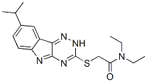 (9ci)-N,N-二乙基-2-[[8-(1-甲基乙基)-2H-1,2,4-噻嗪并[5,6-b]吲哚-3-基]硫代]-乙酰胺结构式_603947-21-3结构式