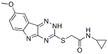 (9ci)-n-环丙基-2-[(8-甲氧基-2H-1,2,4-噻嗪并[5,6-b]吲哚-3-基)硫代]-乙酰胺结构式_603947-45-1结构式