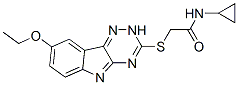 (9ci)-n-环丙基-2-[(8-乙氧基-2H-1,2,4-噻嗪并[5,6-b]吲哚-3-基)硫代]-乙酰胺结构式_603947-68-8结构式