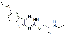 (9ci)-2-[(8-乙氧基-2H-1,2,4-噻嗪并[5,6-b]吲哚-3-基)硫代]-n-(1-甲基乙基)-乙酰胺结构式_603947-71-3结构式