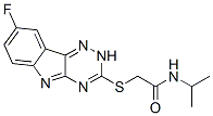 (9ci)-2-[(8-氟-2H-1,2,4-噻嗪并[5,6-b]吲哚-3-基)硫代]-n-(1-甲基乙基)-乙酰胺结构式_603948-05-6结构式