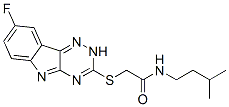 (9ci)-2-[(8-氟-2H-1,2,4-噻嗪并[5,6-b]吲哚-3-基)硫代]-n-(3-甲基丁基)-乙酰胺结构式_603948-07-8结构式