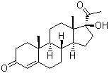 17alpha-羟基黄体酮; 17alpha-羟孕酮结构式_604-09-1结构式