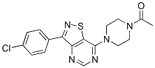 (9ci)-1-乙酰基-4-[3-(4-氯苯基)异噻唑并[4,5-d]嘧啶-7-基]-哌嗪结构式_604741-49-3结构式