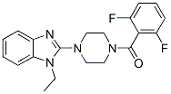 (9ci)-1-(2,6-二氟苯甲酰基)-4-(1-乙基-1H-苯并咪唑-2-基)-哌嗪结构式_604741-93-7结构式
