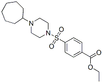 (9ci)-4-[(4-环庚基-1-哌嗪)磺酰基]-苯甲酸乙酯结构式_604762-04-1结构式