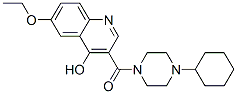 (9ci)-1-环己基-4-[(6-乙氧基-4-羟基-3-喹啉)羰基]-哌嗪结构式_604773-04-8结构式
