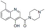(9ci)-1-[(8-乙基-4-羟基-3-喹啉)羰基]-4-甲基-哌嗪结构式_604773-72-0结构式
