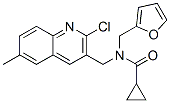 (9ci)-n-[(2-氯-6-甲基-3-喹啉)甲基]-n-(2-呋喃甲基)-环丙烷羧酰胺结构式_604781-19-3结构式