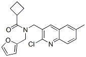 (9ci)-n-[(2-氯-6-甲基-3-喹啉)甲基]-n-(2-呋喃甲基)-环丁烷羧酰胺结构式_604781-21-7结构式