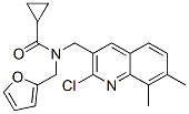 (9ci)-n-[(2-氯-7,8-二甲基-3-喹啉)甲基]-n-(2-呋喃甲基)-环丙烷羧酰胺结构式_604781-79-5结构式