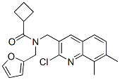 (9ci)-n-[(2-氯-7,8-二甲基-3-喹啉)甲基]-n-(2-呋喃甲基)-环丁烷羧酰胺结构式_604781-82-0结构式