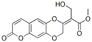 3-羟基-2-[(2E)-7-氧代-7H-吡喃并[2,3-g]-1,4-苯并二噁英-2(3H)-基]丙酸甲酯结构式_60492-00-4结构式