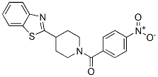 (9CI)-4-(2-苯并噻唑)-1-(4-硝基苯甲酰基)-哌啶结构式_605628-06-6结构式