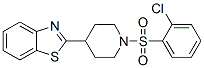 (9CI)-4-(2-苯并噻唑)-1-[(2-氯苯基)磺酰基]-哌啶结构式_606082-08-0结构式