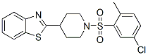 (9CI)-4-(2-苯并噻唑)-1-[(5-氯-2-甲基苯基)磺酰基]-哌啶结构式_606082-22-8结构式