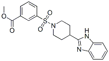 (9ci)-3-[[4-(1H-苯并咪唑-2-基)-1-哌啶基]磺酰基]-苯甲酸甲酯结构式_606082-30-8结构式