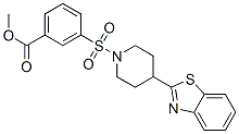 (9ci)-3-[[4-(2-苯并噻唑)-1-哌啶基]磺酰基]-苯甲酸甲酯结构式_606082-31-9结构式