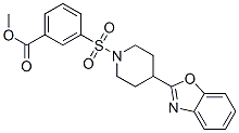 (9ci)-3-[[4-(2-苯并噁唑基)-1-哌啶基]磺酰基]-苯甲酸甲酯结构式_606082-32-0结构式