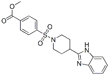 (9ci)-4-[[4-(1H-苯并咪唑-2-基)-1-哌啶基]磺酰基]-苯甲酸甲酯结构式_606082-33-1结构式
