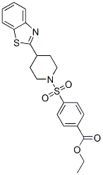 (9ci)-4-[[4-(2-苯并噻唑)-1-哌啶基]磺酰基]-苯甲酸乙酯结构式_606082-37-5结构式
