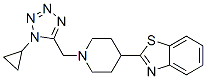 (9ci)-2-[1-[(1-环丙基-1H-四唑-5-基)甲基]-4-哌啶基]-苯并噻唑结构式_606082-38-6结构式