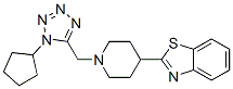 (9ci)-2-[1-[(1-环戊基-1H-四唑-5-基)甲基]-4-哌啶基]-苯并噻唑结构式_606082-44-4结构式