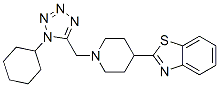 (9ci)-2-[1-[(1-环己基-1H-四唑-5-基)甲基]-4-哌啶基]-苯并噻唑结构式_606082-45-5结构式