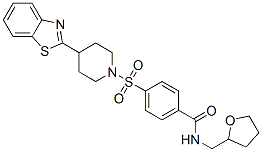 (9ci)-4-[[4-(2-苯并噻唑)-1-哌啶基]磺酰基]-n-[(四氢-2-呋喃)甲基]-苯甲酰胺结构式_606083-30-1结构式