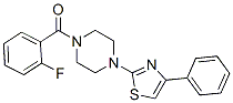 (9ci)-1-(2-氟苯甲酰基)-4-(4-苯基-2-噻唑)-哌嗪结构式_606087-51-8结构式