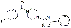 (9ci)-1-(4-氟苯甲酰基)-4-(4-苯基-2-噻唑)-哌嗪结构式_606087-52-9结构式