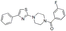 (9ci)-1-(3-氟苯甲酰基)-4-(4-苯基-2-噻唑)-哌嗪结构式_606087-60-9结构式