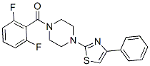(9ci)-1-(2,6-二氟苯甲酰基)-4-(4-苯基-2-噻唑)-哌嗪结构式_606087-68-7结构式