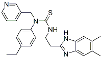 (9CI)-n-[2-(5,6-二甲基-1H-苯并咪唑-2-基)乙基]-n-(4-乙基苯基)-n-(3-吡啶甲基)-硫脲结构式_606091-46-7结构式