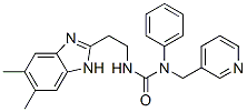 (9CI)-n-[2-(5,6-二甲基-1H-苯并咪唑-2-基)乙基]-n-苯基-n-(3-吡啶甲基)-脲结构式_606091-53-6结构式