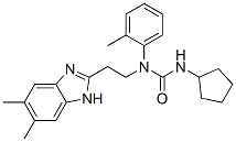 (9CI)-n-环戊基-n-[2-(5,6-二甲基-1H-苯并咪唑-2-基)乙基]-n-(2-甲基苯基)-脲结构式_606091-54-7结构式