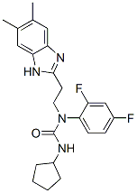 (9CI)-n-环戊基-n-(2,4-二氟苯基)-n-[2-(5,6-二甲基-1H-苯并咪唑-2-基)乙基]-脲结构式_606091-58-1结构式