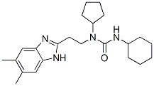 (9CI)-n-环己基-n-环戊基-n-[2-(5,6-二甲基-1H-苯并咪唑-2-基)乙基]-脲结构式_606091-59-2结构式