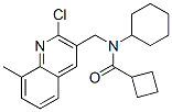 (9ci)-n-[(2-氯-8-甲基-3-喹啉)甲基]-n-环己基-环丁烷羧酰胺结构式_606095-44-7结构式