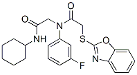(9ci)-2-(2-苯并噁唑基硫代)-n-[2-(环己基氨基)-2-氧代乙基]-n-(3-氟苯基)-乙酰胺结构式_606098-46-8结构式