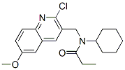 (9CI)-N-[(2-氯-6-甲氧基-3-喹啉)甲基]-N-环己基-丙酰胺结构式_606102-75-4结构式