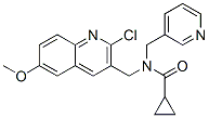 (9ci)-n-[(2-氯-6-甲氧基-3-喹啉)甲基]-n-(3-吡啶甲基)-环丙烷羧酰胺结构式_606103-05-3结构式